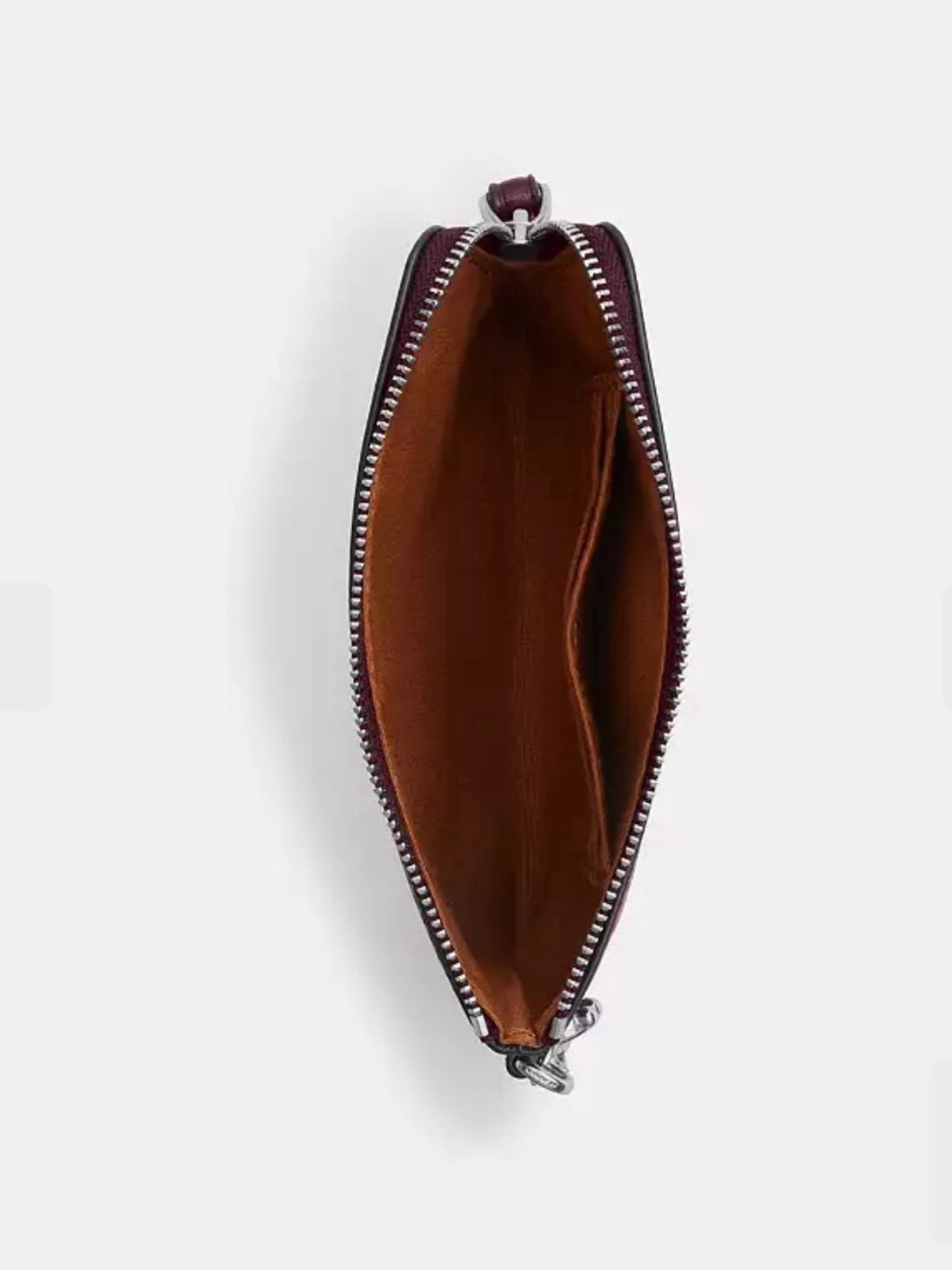 Coach Burgundy Wristlet with 2 Charms Box Set - Picture 3 of 4